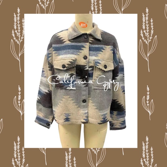 Aztec Western Distressed Jacket - Picture 8 of 10